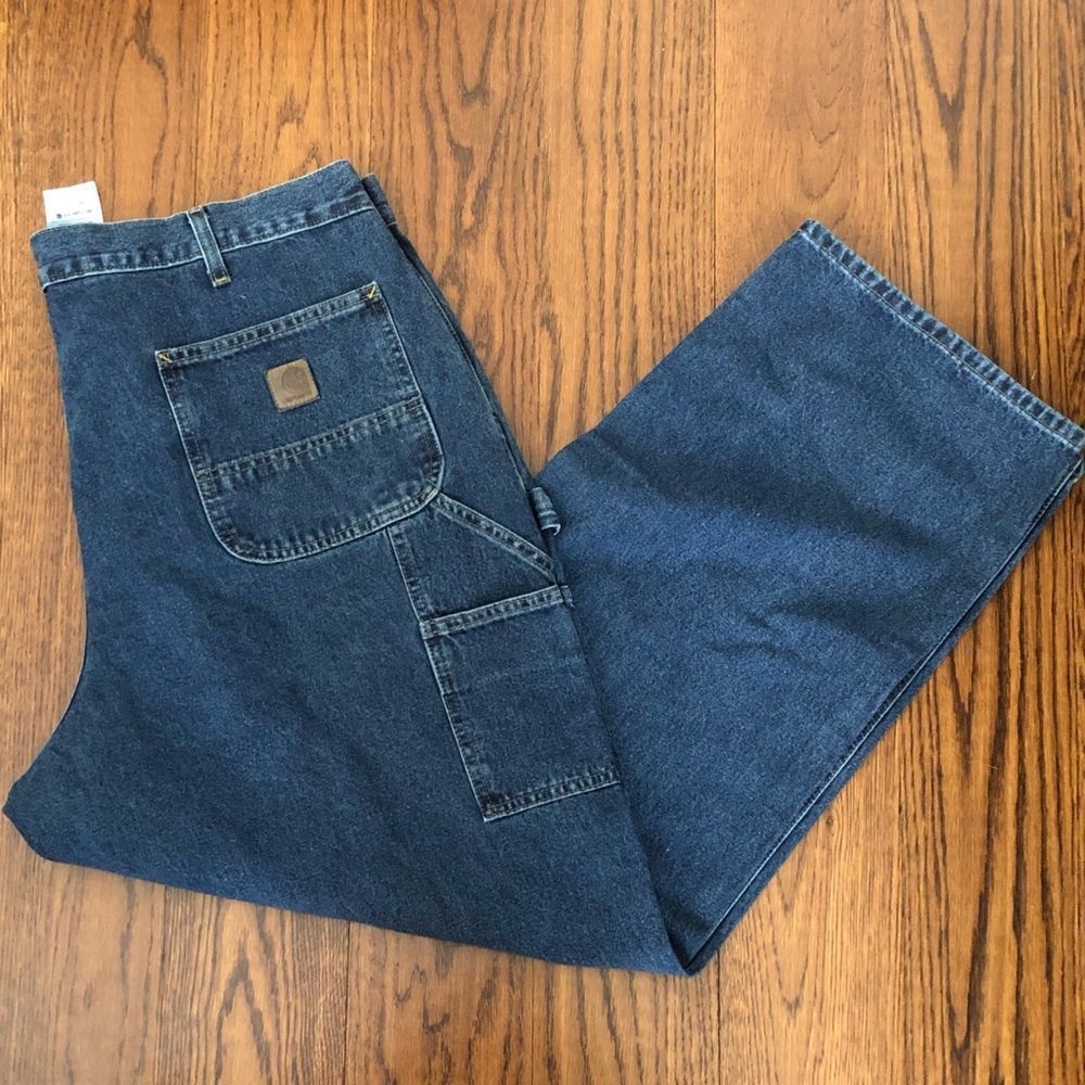 CARHARTT Mens Original Loose Fit Denim Jeans 42 x 32 NWT - Picture 5 of 10